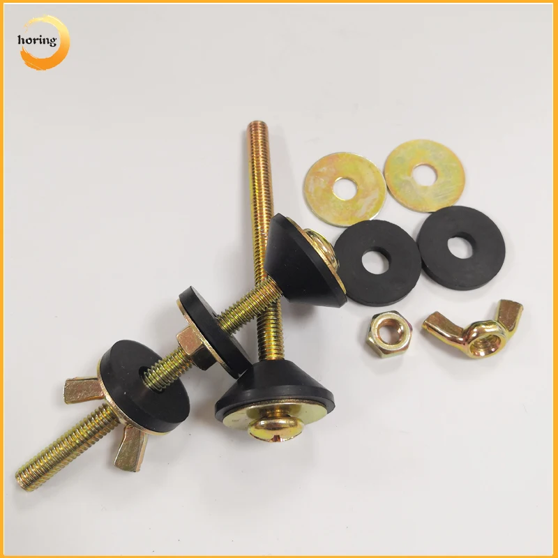 
Two Piece Ceramic Toilet Steel with Zinc coating Bolts WC Fitting Tank connection Mounting Kits 