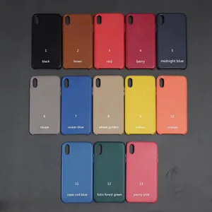 Luxury PU Leather Back Cover iPhone X