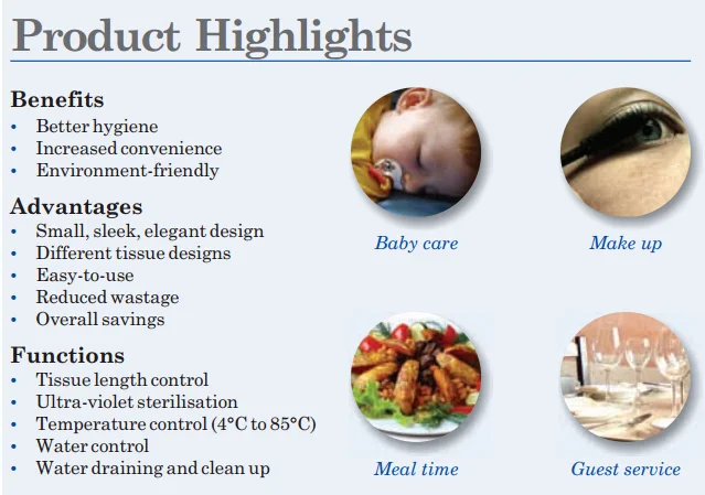 
2018 NEW touch screen automatic wet towel dispenser 