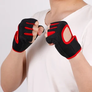 Fitness comfortable Non slip bicycle half finger cycling riding sport gloves