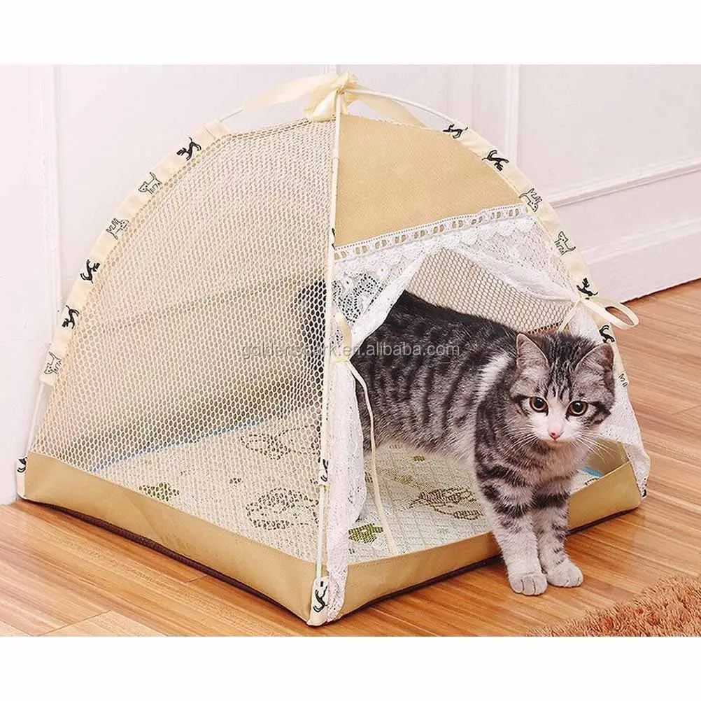 Foldable Mosquito Net Pet Tent Bed For Dogs And Cats Buy Pet