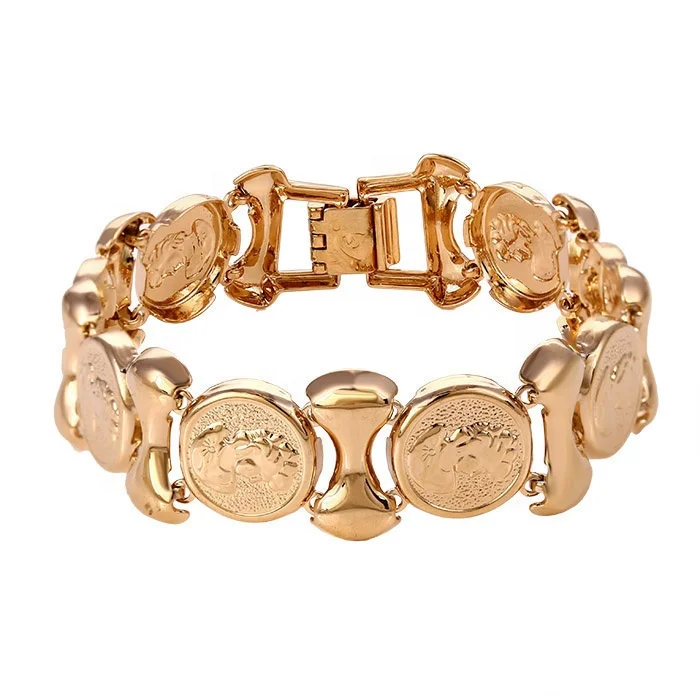 

73270 Guangzhou Xuping rose gold bracelet gold plated fashion bracelet women charm bracelet, N/a