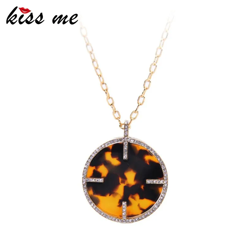 

xl01905 Wholesale Simple Pendant Round Necklace China Wholesale Jewelry, As picture