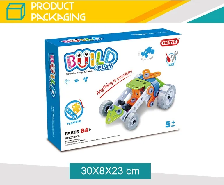 Children Early Educational Construction Toy Car Assembly Kit