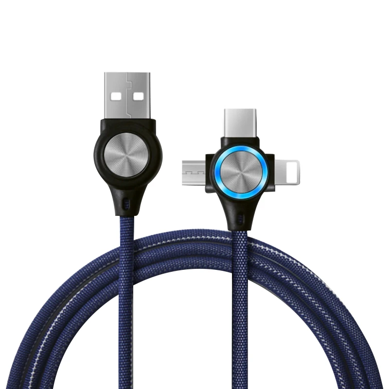 

3 In 1 Data Cable All In One Data Line Quick Charger Charging Usb Cable