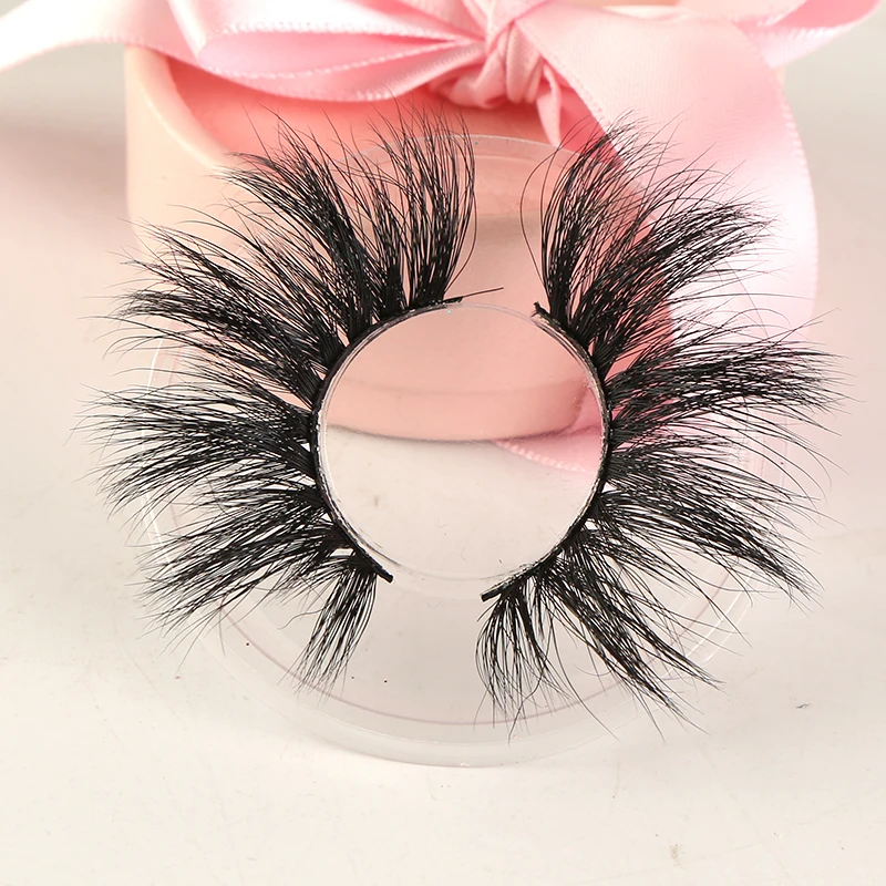 

Mink lashes logo mink lashes in bulk mink lahes 25mm for Own Brand, Natural black