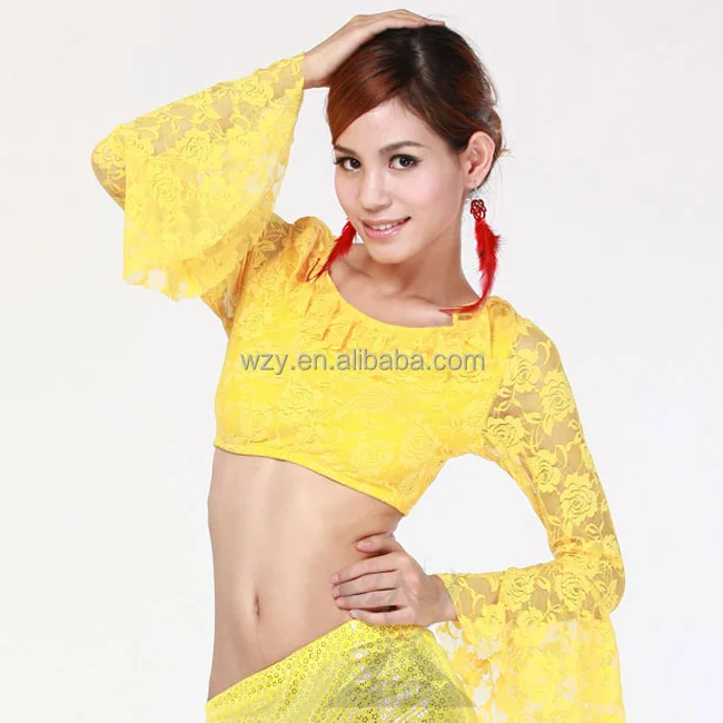 yellow dance top