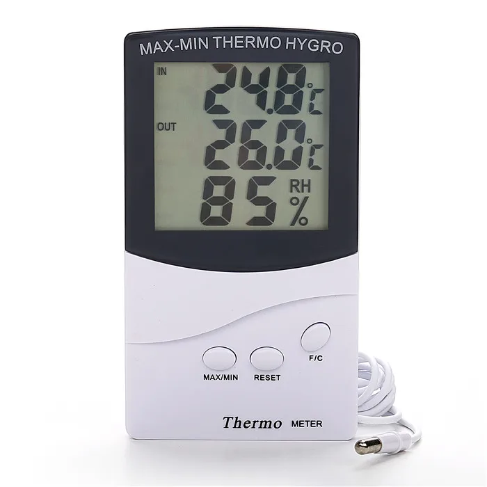 

Digital room probe in out min max Electronic thermometer hygrometer Temperature Meter hydroponics grower planting humidity