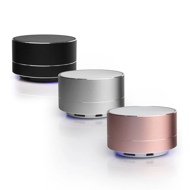 

Good Sound Wireless Stereo Mini LED Bluetooth Speaker With USB, Black;silver;rose gold