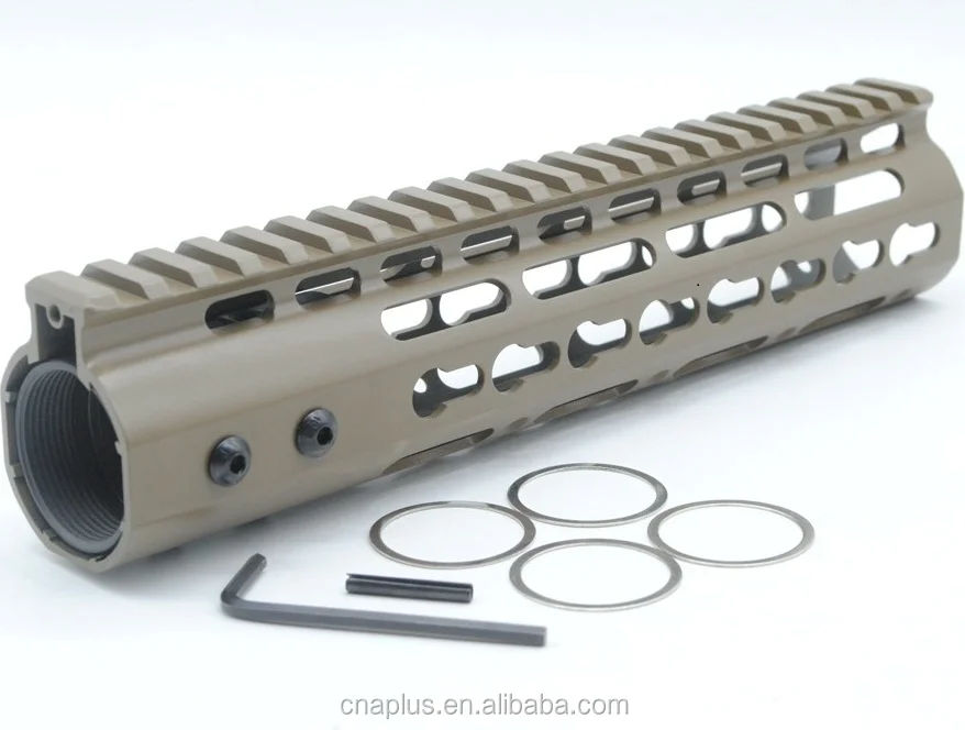 
New NSR 9' KeyMod Handguard Rail Mount AR-15 System Free Float NSR AR15 Tan / Flat Dark Earth 