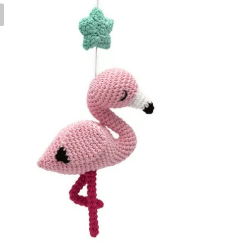 Hot Sale Custom Design Crochet Baby Flamingos Mobiles Newborn Baby