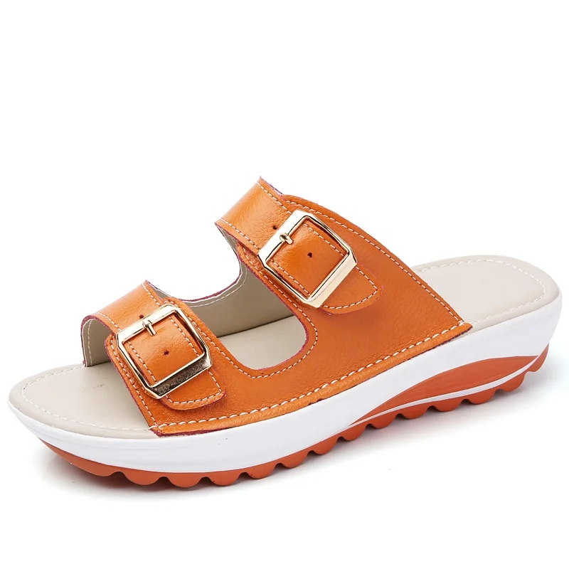 

US Women 5-11 Wholesale Leather Fashion Handmade Flat Woman Sandal
