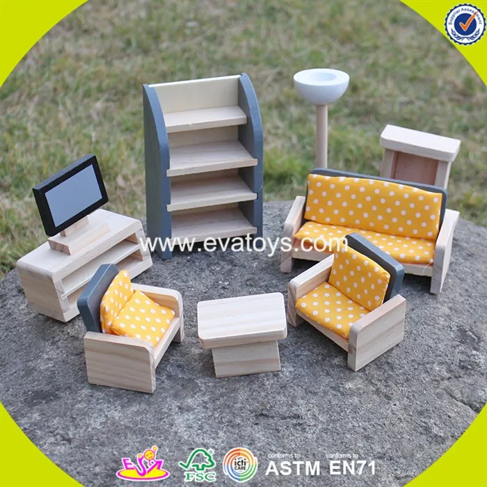 Wholesale Kids Furniture Toys Wooden Doll House Furniture Best Children
