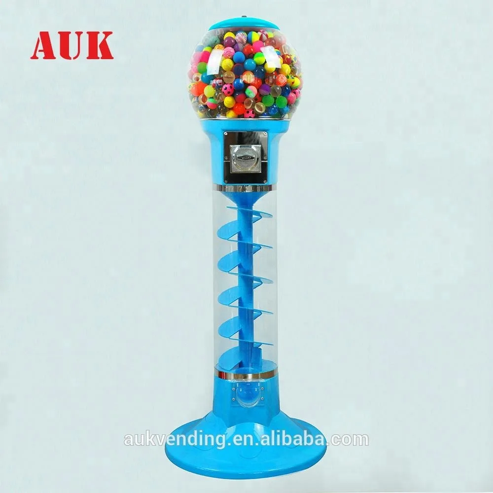 
capsule toys gum gumball candy bouncy ball spiral vending machine 