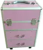 suitcase 100% PU/crocodile leather aluminum trolley case,hard abs trolley case