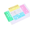 Kids educational colorful plastic drawing ruler set 4pcs in a bag drawing stencil ruler Pattern design making ruler
