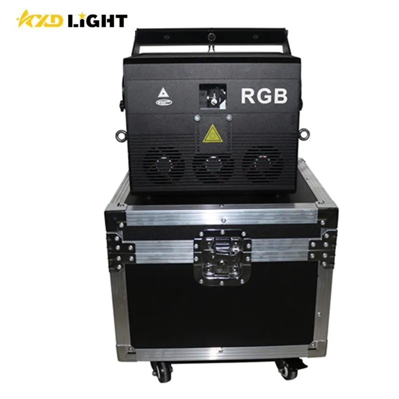 

High Power RGB Laser Light 3W Christmas Laser Disco Lighting Dj Show Performance Price Laser Equipment With Flight Case