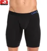 New design Y pouch cotton men's boxers short long underwear-3 packs
