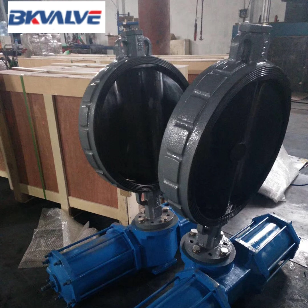 Double acting AW Pneumatic cylinder butterfly valve 