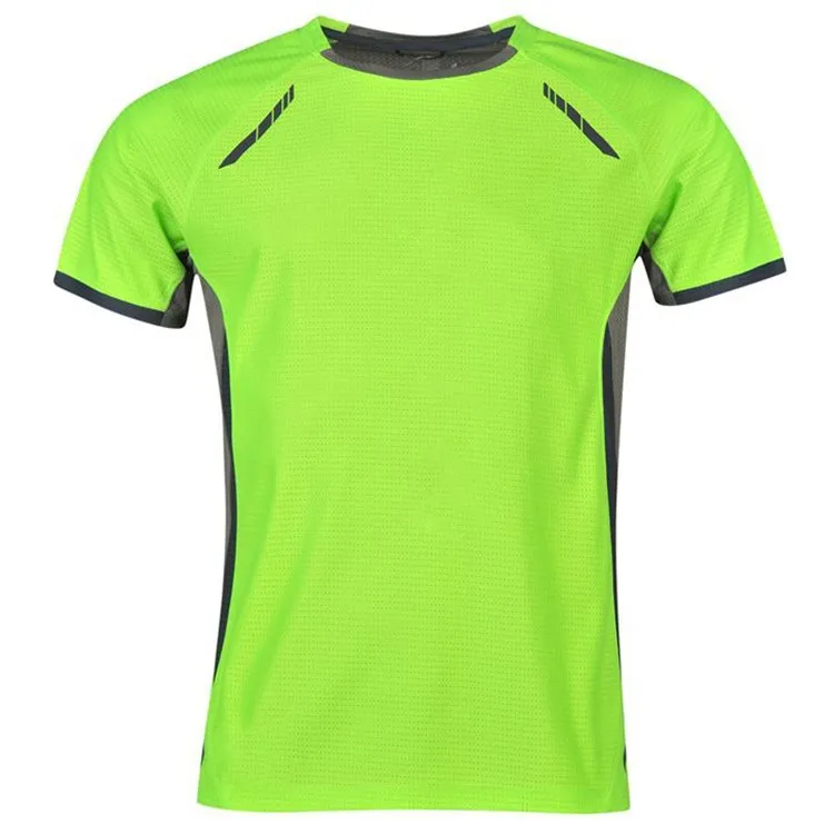

contrast panel dri fit breathable running t shirt