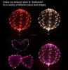 helium stuffing new year Christmas wedding party bubble balloons round confetti feather led light bobo balloons