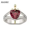 diamond rings in 14k white gold diamond and ruby ring 925 sterling silver 12614