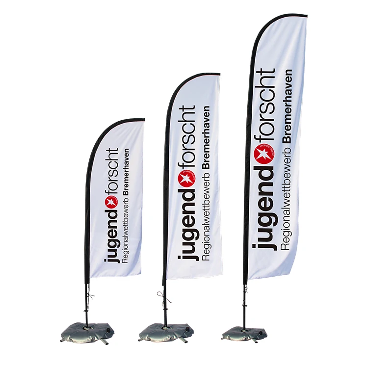 Custom Vistaprint Advertising Banner Wind Fiberglass Pole Flags