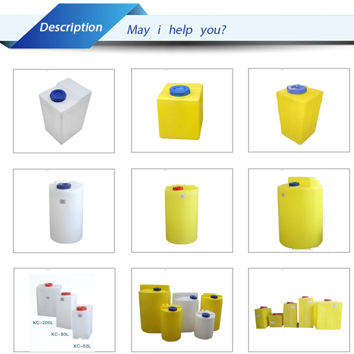 2000L LDPE Cone Type Plastic Water Tank - Durable & Versatile