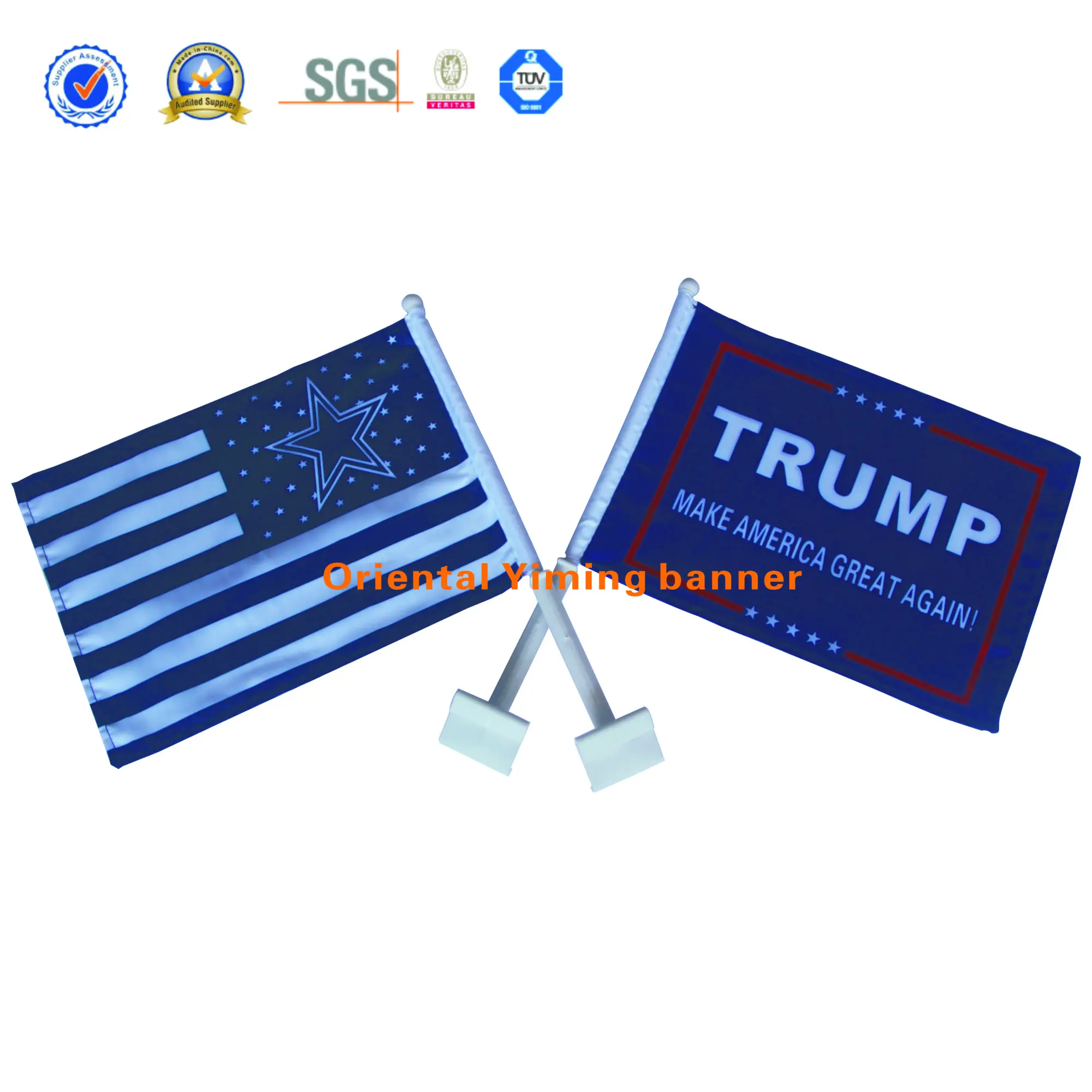 Car flag pole banner holder