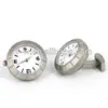 Sand Blasting Clock Cufflinks Watch Cufflinks
