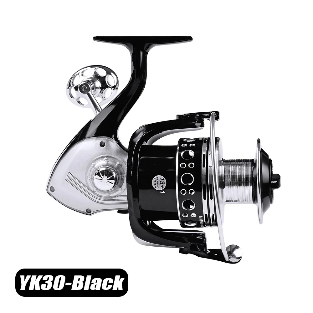 

Fulljion Pesca Peche 5.2:1 4.7:1 YK3000-6000 13+1BB Max Drag 8-17KG Sea Boat Spinning Reel, As picture