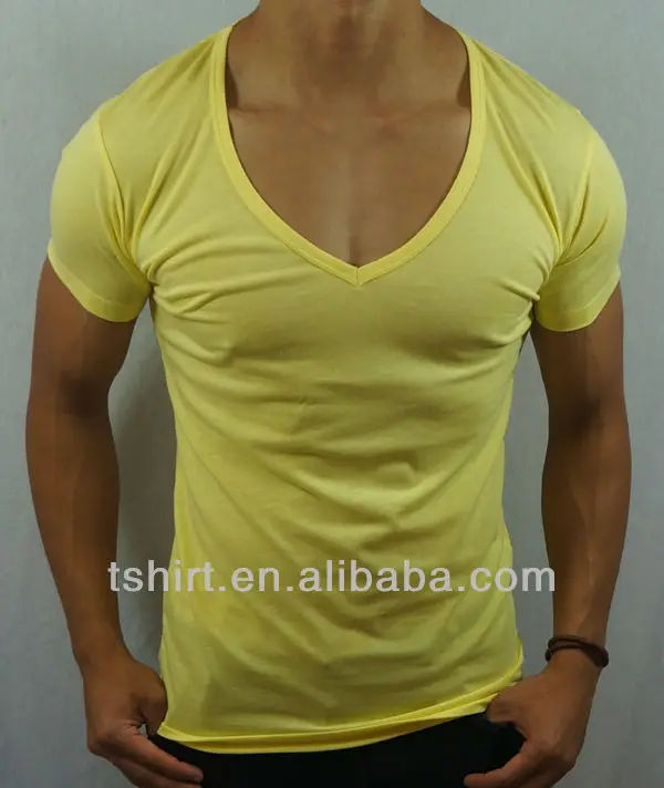 mens colored v neck t shirts