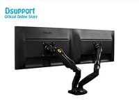 

F160 Gas Spring 360 Degree Desktop 17"-27" Dual Monitor Holder Arm Full Motion TV Mount