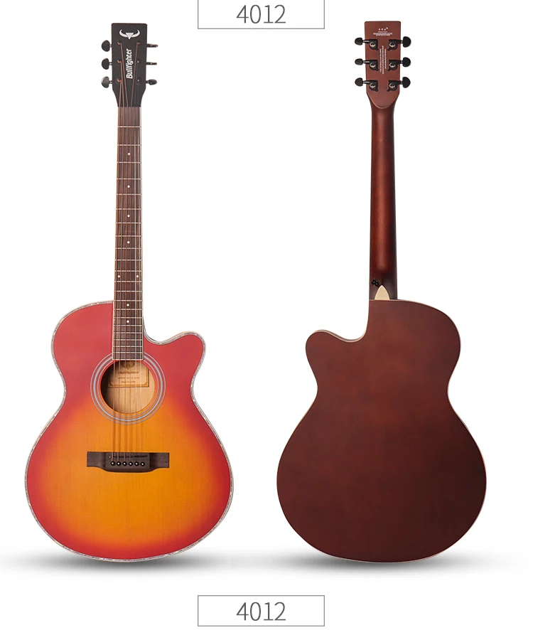 Bullfighter D-4012 Cheap Wholesale Price  Beginner Colorful Acoustic Guitar/Musical Instruments/Stringed Instruments