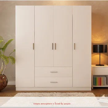 Modern Four Door And Two Drawer Bedroom Wardrobe Designs