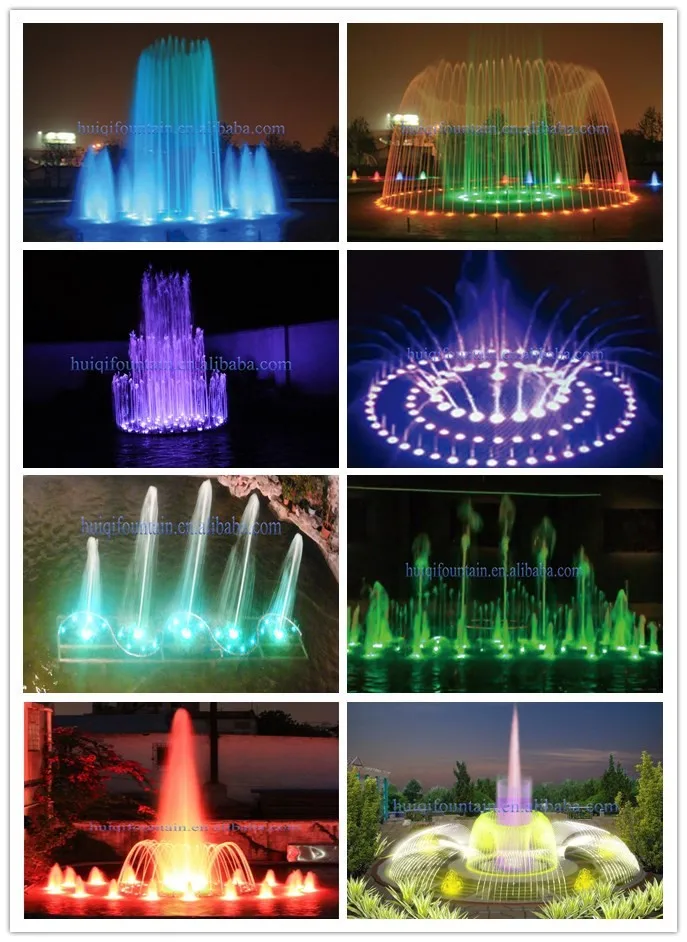 Outdoor Cooling Fog Machine Mist System Garden Dancing Water Fountain Landscaping Decor