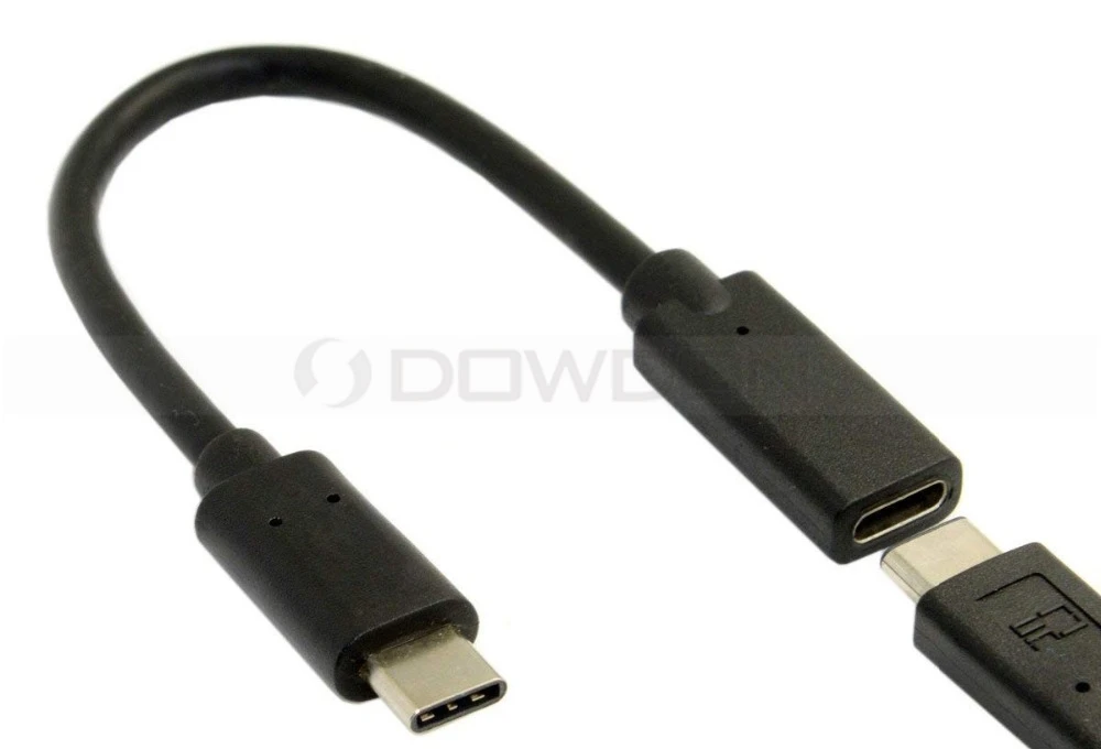 Type C Usb 3.1 Male To Usbc Female Adapter Extension Data Cable
