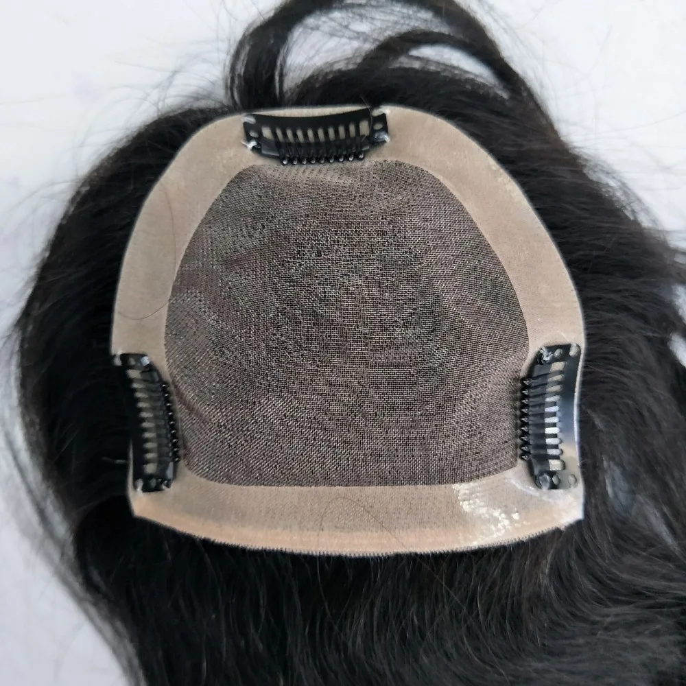 
Mono Silk Base Women Hair Toppers Toupee For Woman Human Hair Replacement System Hairpieces 