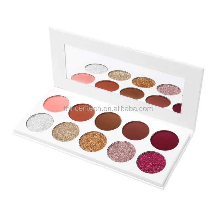 Make Up Private Label High Pigment Pressed Glitter Eyeshadow Palette Eye Shadow