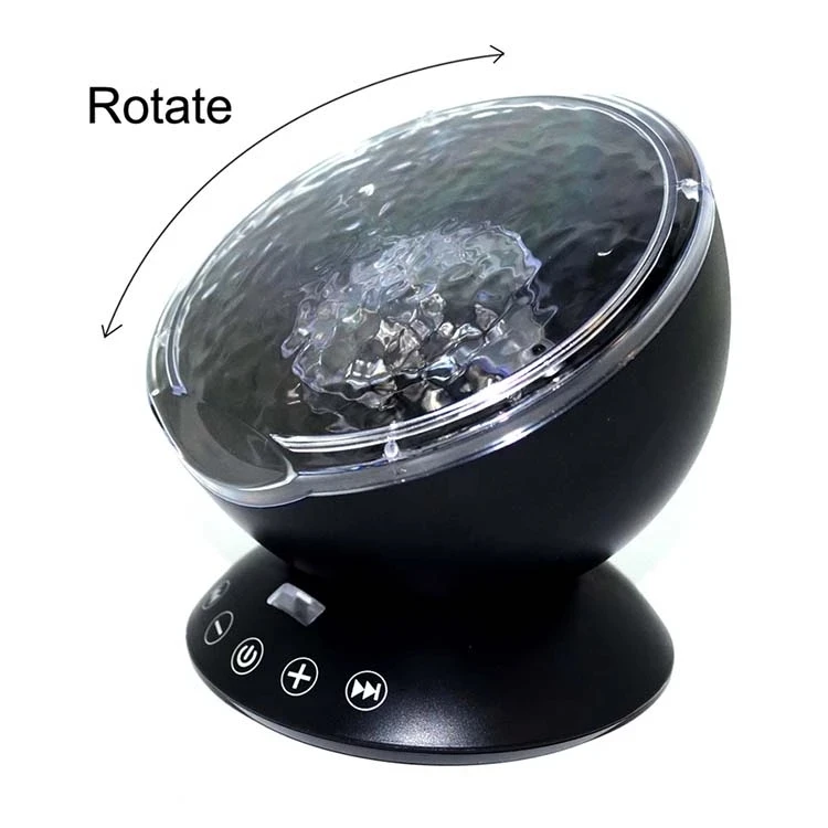 Remote Control Hypnosis Romantic Colorful Ocean Wave Projector Led