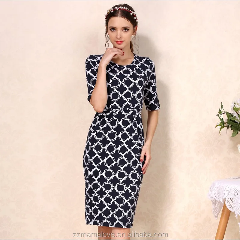 

New Arrival Round Neck Half Sleeve Fashion Maternity Dress