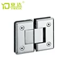 glass door shower hinge Square beveled 180 degree double heart bathroom clip