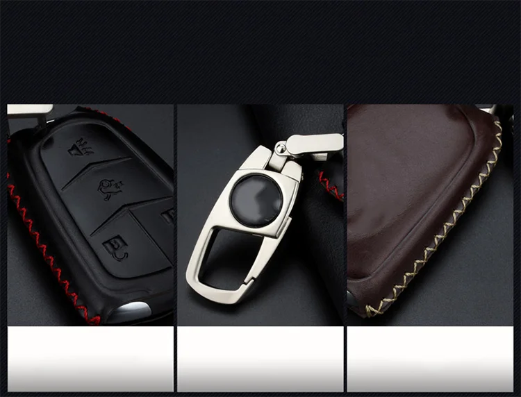 Key Chains Fob Bag,Newest factory wholesale Keyring Wallet Zipper Case Leather Car Smart Holder Case