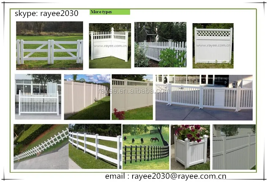 Lifetime Warranty Premium Durable Used Vinyl Fence For Sale Privacy Pvc