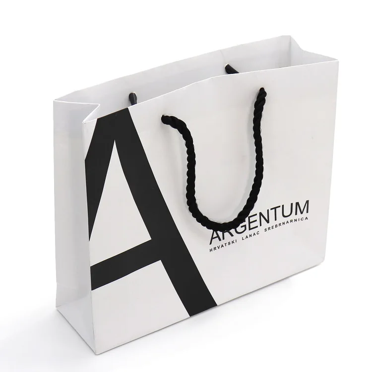 

Wholesale Custom Logo Printed Paper Gift Shopping Bag Handbag