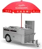 Stainless Steel Mobile Food Truck Catering Trailer With Tow Bar / Hot Dog Cart