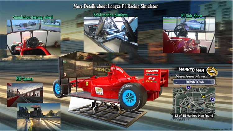 360 Degree Motion Driving Car F1 Race Simulator F1 Car Racing Simulator