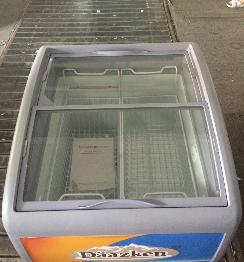 Glass Door Mini Chest Freezer Ice Cream Deep Freezer Buy Ice Cream