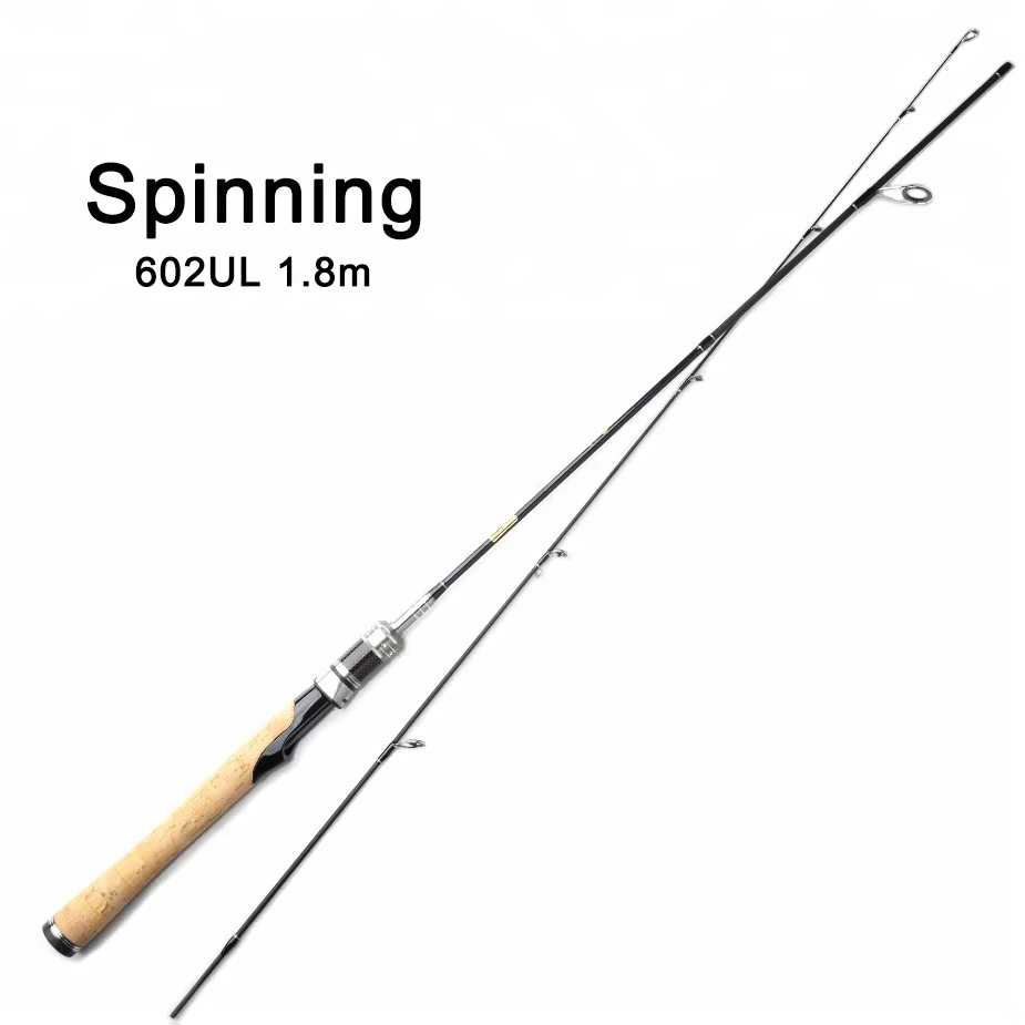 

TOMA 1.8m 602UL 99% Carbon Fiber Spinning Fishing Rods Casting