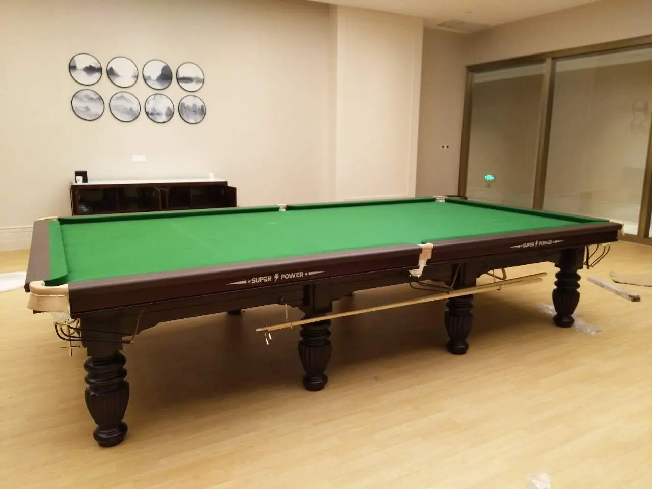 Classic Style Solid Wood Frame And Black Slate Shender Snooker Table